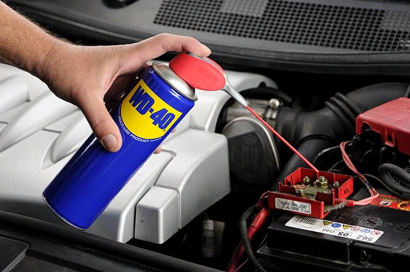 manutecao bateria carro wd40